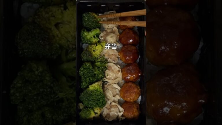 肉肉野菜弁当【36歳東大５度落ちフリーター】TAWASHI#shorts