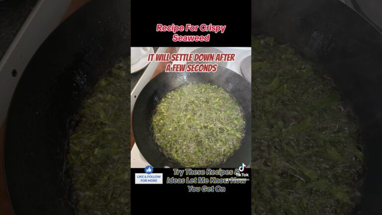 Recipe For Crispy Seaweed