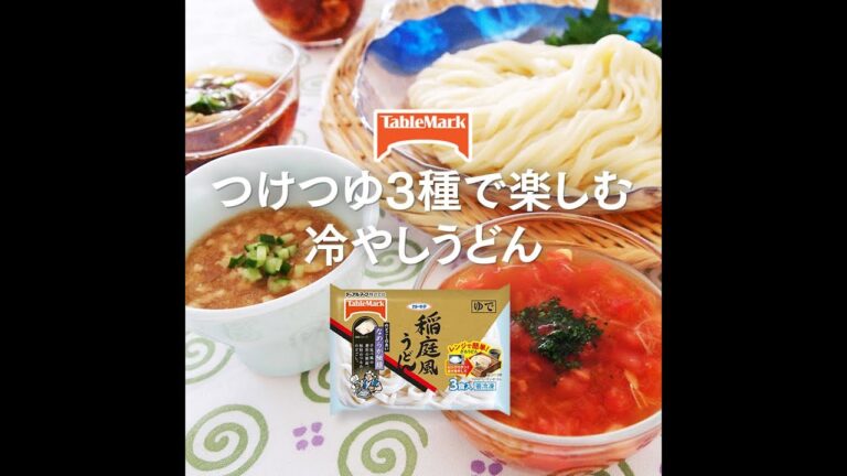 【A-32】つけつゆ3種で楽しむ冷やしうどん