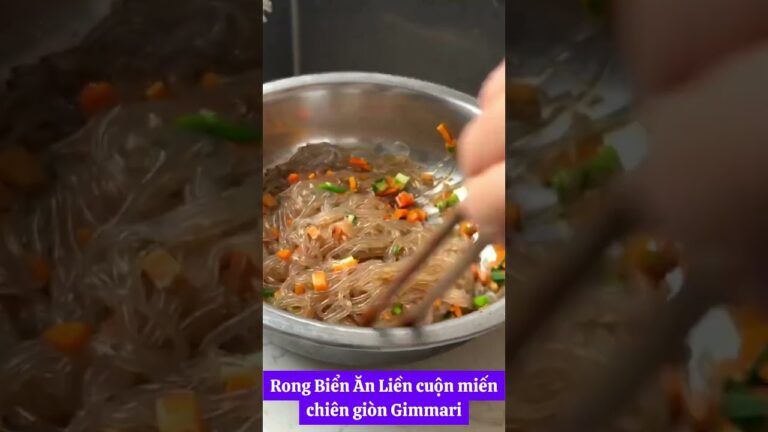 Rong Biển Ăn Liền cuộn miến chiên giòn Gimmari #anvat #amthuc #dinhduong #rongbien #thucpham