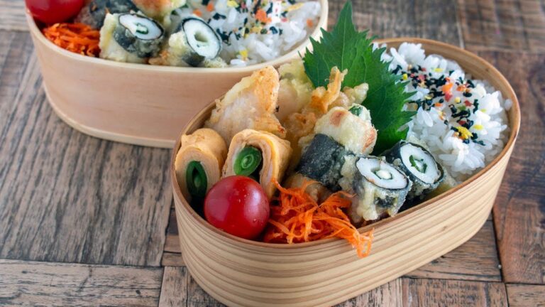 【お弁当作り】こりゃウマい確定!子供も大人も大喜びなシソチーズちくわ天&ささみ天当bento#957