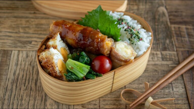 【お弁当作り】安くて上手くてお腹も大大大満足‼ポテトチーズ肉巻き弁当bento#959