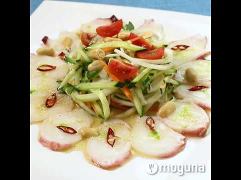 ナンプラーとライムが香るカルパッチョ たこのエスニック風カルパッチョ ｜ moguna[モグナ]