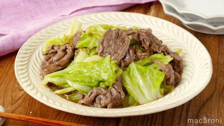 【牛肉と春キャベツのオイスター炒め】パパッと炒めて簡単！ごはんがすすむ簡単おかず♪｜macaroni（マカロニ）