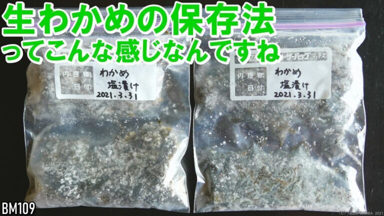 生わかめ冷凍保存法 生わかめ冷凍保存法