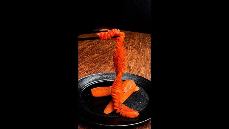 【え！にんじんが1分で消えた♡】もう冷蔵庫に余らない！簡単絶品野菜レシピ / Accordion Carrots #shorts