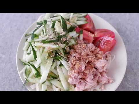【簡単料理】ツナとトマトの冷やしうどん