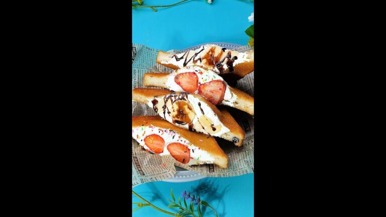 【今までの食パンなんだったの♡】大人も子どもも大絶賛！激うま簡単レシピ / Fried Sandwiches #shorts