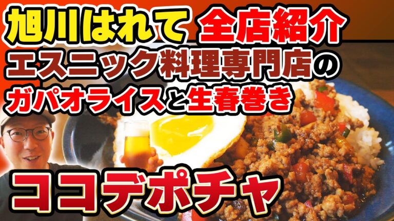 エスニック料理好きが待っていたお店！「ココデポチャ」で本格的なガパオライスと生春巻き！【旭川はれて 12/25軒】
