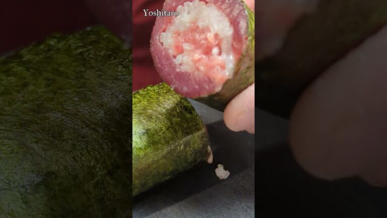 プロも完敗!【本マグロの口福のり巻き】赤身とトロが1度に味わえてたまら~ん♪ #shorts #japan #sushi プロも完敗!【本マグロの口福のり巻き】赤身とトロが1度に味わえてたまら~ん♪ #shorts #japan #sushi