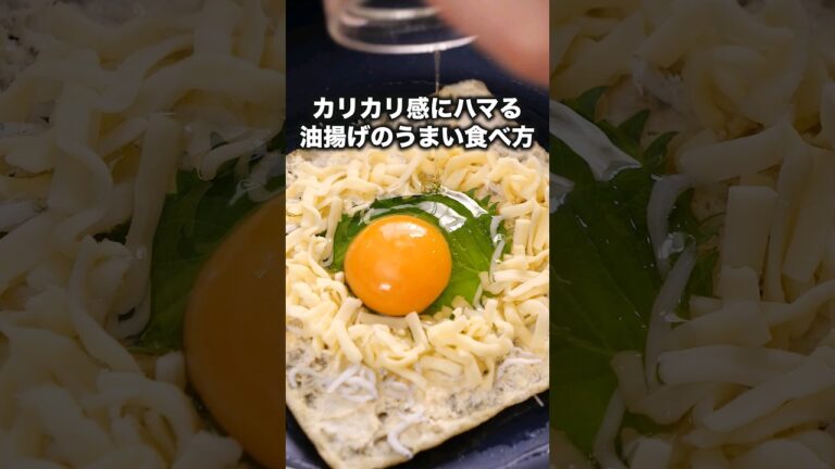こんなにうまいのに安くてヘルシー【しらすとチーズの油揚げガレット風】詳しくはDELISH KITCHENアプリでレシピ名を検索♪ #朝ごはん#ヘルシーレシピ#節約レシピ #チーズ#レシピ動画#料理動画