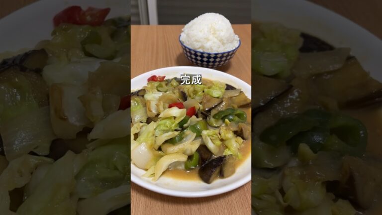 味噌野菜炒め【36歳東大５度落ちフリーター】TAWASHI#shorts