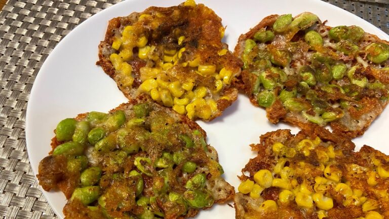 とろろ昆布とコーンと枝豆のカリカリチーズ とろろ昆布とコーンと枝豆のカリカリチーズ