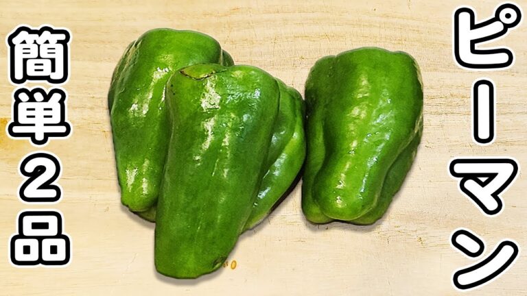 【ピーマンレシピ2品】美味しすぎて箸が止まらない!?簡単絶品ピーマンで作る簡単おかずレシピ/ピーマンレシピ/夏野菜レシピ/簡単おかず/作り置きおかず 【ピーマンレシピ2品】美味しすぎて箸が止まらない!?簡単絶品ピーマンで作る簡単おかずレシピ/ピーマンレシピ/夏野菜レシピ/簡単おかず/作り置きおかず