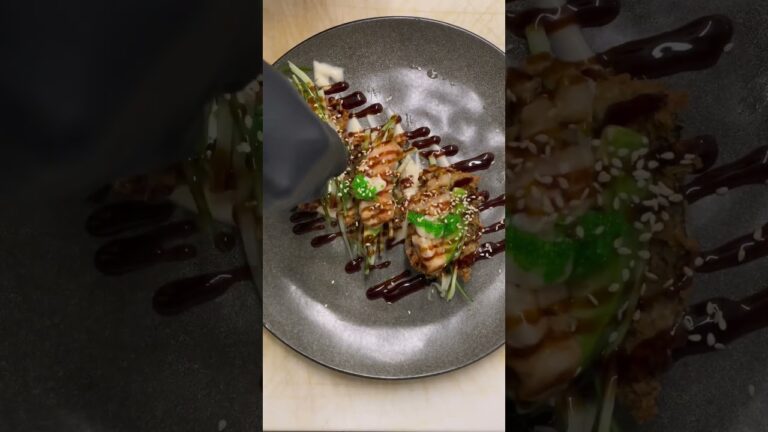 crispy  nori with tempura shrimp