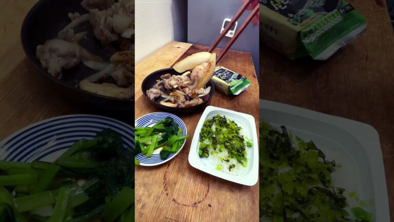 鶏ハラミ炒めとオリーブ韓国海苔　#料理初心者　#簡単レシピ  #家庭料理