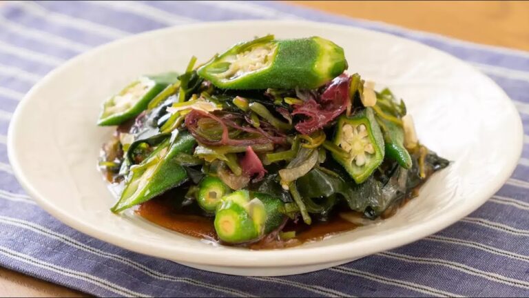 オクラと海藻の和風サラダ