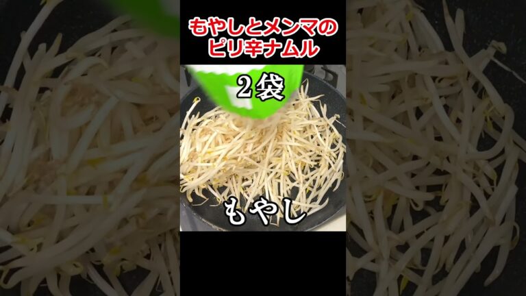 メンマともやしで作る美味しいおつまみ メンマともやしで作る美味しいおつまみ