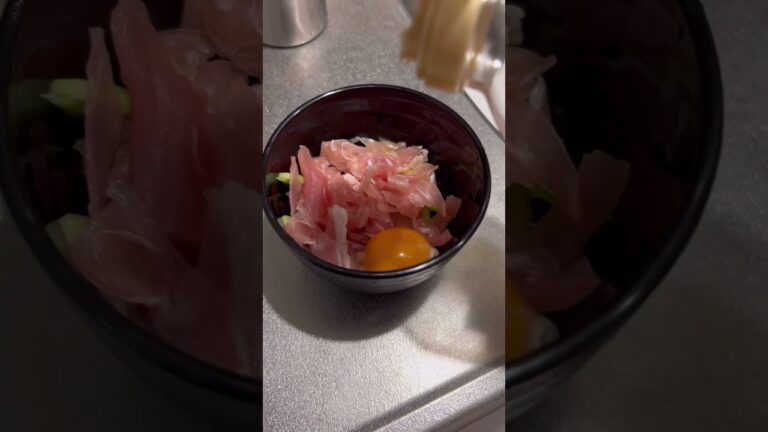 劣悪なキッチンでもおつまみ作りショートを撮りたい　#おつまみレシピ #おつまみ  #料理動画  #生ハムユッケ