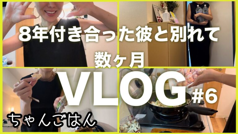 【Vlog#6】彼と別れて数ヶ月色々話しながらご飯の準備#ちゃんごはん#独身女子#ひとりめし#晩御飯