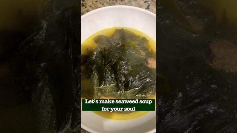 How to make Korean seaweed soup to heal your soul!✨🤤 #koreanfood 미역국 영어 레시피 How to make Korean seaweed soup to heal your soul!✨🤤 #koreanfood 미역국 영어 레시피