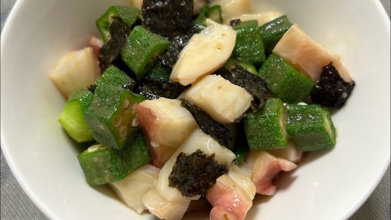 タコとオクラのおつまみを紹介❗️ タコとオクラのおつまみを紹介❗️