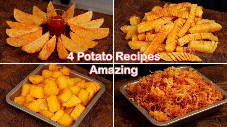 4 Amazing potato recipes | Potato wedges | French Fries | Collections Potato Snack 4 Amazing potato recipes | Potato wedges | French Fries | Collections Potato Snack