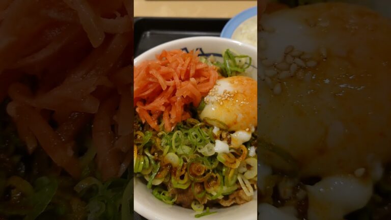 パパッと牛丼! #松屋 #shorts パパッと牛丼! #松屋 #shorts