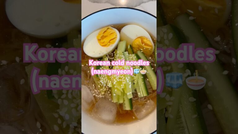 Refreshing and tasty Korean cold noodles #koreanfood #recipe #food #shorts #foodie Refreshing and tasty Korean cold noodles #koreanfood #recipe #food #shorts #foodie