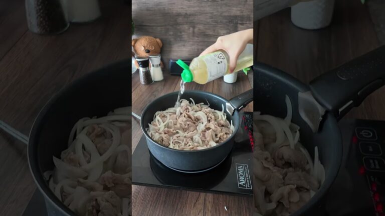 【節約ずぼら飯・豚卵とじ丼】