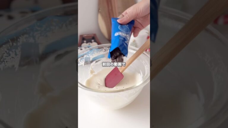 【簡単スイーツ】三角チョコパイ クッキー＆クリーム(リベンジ編) #shorts