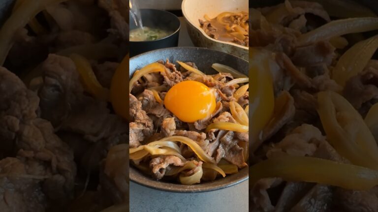 簡単なのに店より美味い牛丼作った結果ww #shorts
