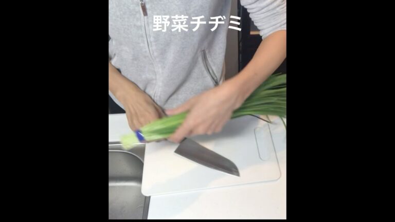 野菜チヂミ　#ニラ #簡単レシピ #おかず #料理#shorts