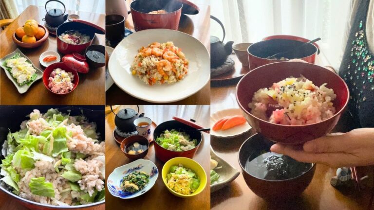 お米がおいしい！簡単炊き込みご飯の和食献立【３日分】