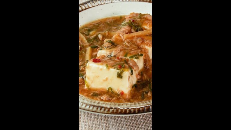 【豆腐1丁なんてペロリだよ♡】ご飯もお酒も進みまくる！簡単豆腐料理のレシピ Collaboration With DAIGOも台所 / Warm Tofu with Tuna #shorts