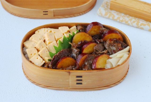 牛肉とさつまいものしょうが焼き