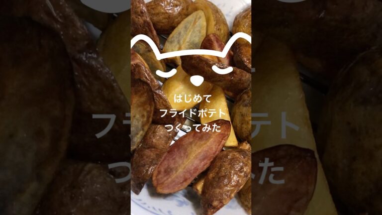 はじめてフライドポテトつくってみた #料理 #簡単レシピ #おつまみ#コストコ購入品 #フライドポテト