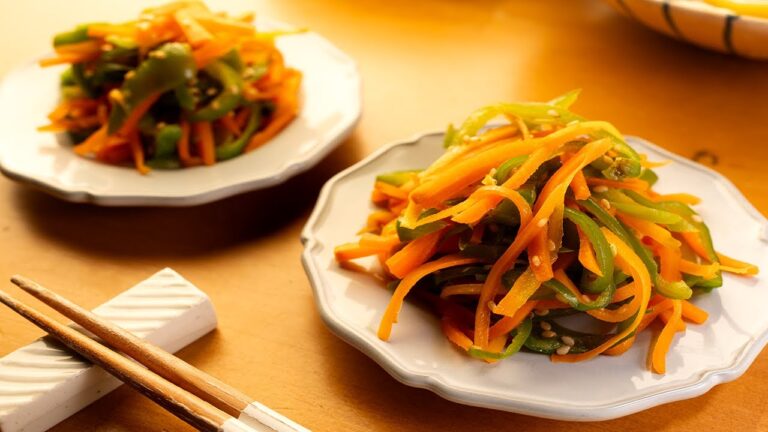 【チンしてあえるだけ】10分で彩り&おつまみにもぴったりな『ピーマンのナムル』