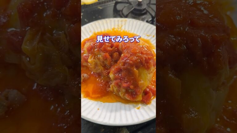 ただ悲しいfeat.ロールキャベツ #shorts #料理