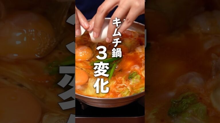食事の間にどんどん変化する鍋🍲【究極の〆！キムチTT鍋】 #キッコーマン豆乳 #TT鍋 #豆乳 #投入 #豆乳鍋 #豆乳投入
