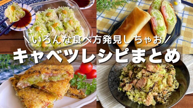丸々1個余裕で消費!子供も喜ぶ「キャベツレシピまとめ」Japanese food/Cabbage recipes 丸々1個余裕で消費!子供も喜ぶ「キャベツレシピまとめ」Japanese food/Cabbage recipes