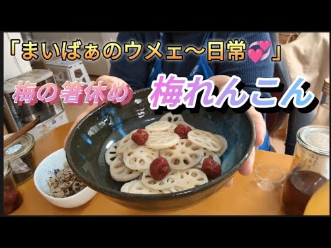 梅の箸休め　梅れんこん