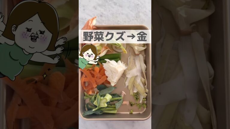 野菜のクズ、金にしよ💰 #ライフハック #レシピ #主婦 #料理 #出汁 #コンソメ #スープ #豆知識 #節約 #節約レシピ #節約主婦 #生活の知恵 #shorts #野菜 #野菜たっぷり
