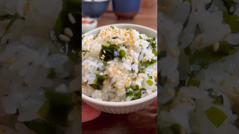 【娘のリクエストシリーズ】懐かしさ蘇る給食の定番ご飯　生わかめご飯🤗