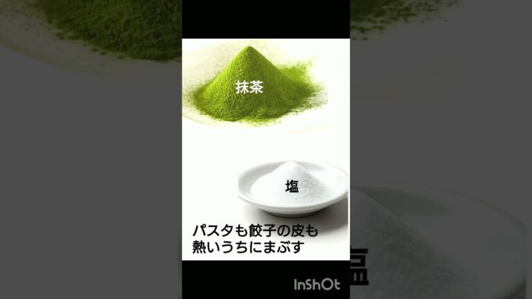 簡単ズボラおつまみレシピ 餃子の皮チップスとスパゲッティプリッツの抹茶塩