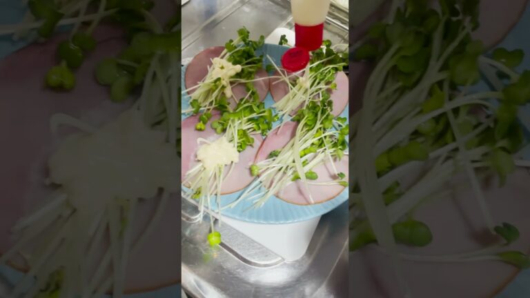 【家飲み】ハム・かいわれ・マヨネーズだけの30秒完成おつまみ