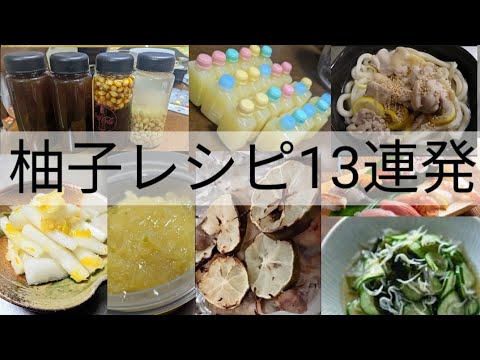 元板前9レシピ+私4👩‍🍳メルカリの柚子を使って🍊9 Yuzu recipes made by a former chef + 4 recipes of mine