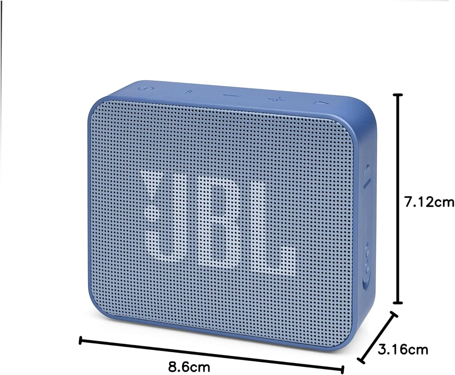 JBL GO ESSENTIAL Bluetoothスピーカー IPX7防水 コンパクトサイズ 軽量 180g 持ち運び ワイヤレス (ブルー)