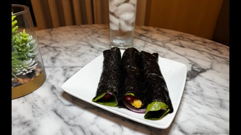 “Live Day 1 Raw Vegan 🌱 | Chickpeas wrapped in ￼Sushi Nori”