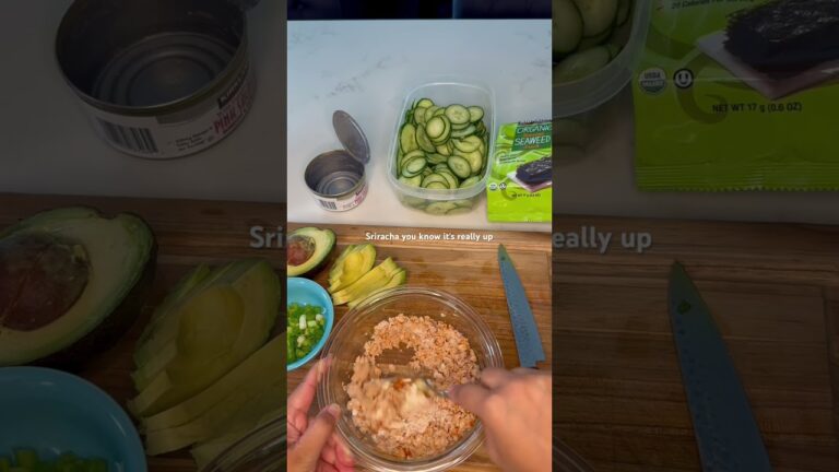 Easy Canned Salmon Sushi Seaweed Wrap